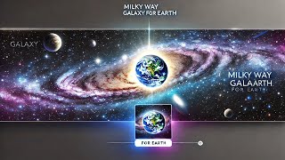 Milky Way Galaxy For Earth  Milky way Galaxy 4k [upl. by Elehcar]