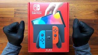 Nintendo Switch OLED Unboxing  ASMR [upl. by Llechtim]