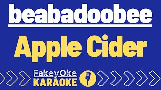 beabadoobee  Apple Cider Karaoke [upl. by Anehc]