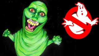 Ghostbusters SLIMER Makeup Transformation [upl. by Salvador]