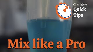 Mixing Liquids Using a Pipette Addgene Quick Tips [upl. by Eudoca623]