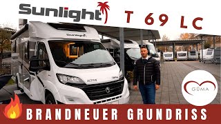 🔥 Der Sunlight T 69 LC  Face to Face Sitzgruppe amp Active Paket  Wohnmobil 2021 Neuheiten GÜMA TV [upl. by Sup]