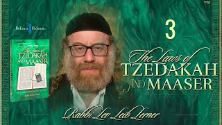 Mitzvah of Tzedakah  Laws of Tzedakah amp Maaser 3 [upl. by Aleemaj621]