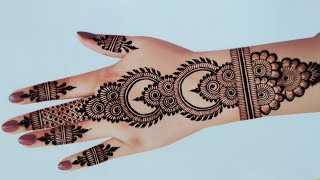 Back Hand Mehndi Design  Eid Mehndidesigns  bridal mehndi  mehandi mehndi ke design  mehendi [upl. by Jonis]