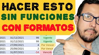 Secretos Revelados Cómo Calcular DIAS de VENCIMIENTO en Excel SIN Funciones [upl. by Ynaittirb]