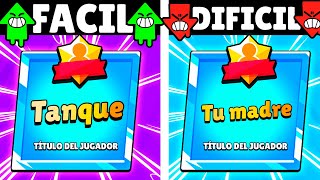 ESTAS SON LAS 22 MAESTRIAS MÁS FÁCILES ✅ VS LAS MÁS DÍFICILES ❌ DE CONSEGUIR EN BRAWL STARS [upl. by Barolet565]