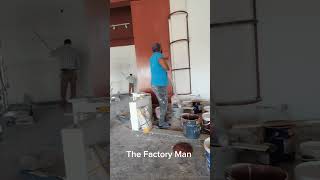 Paint the wall In Less than ONE MIN II The Factory Man II shortsvideo foryou [upl. by Sihun]