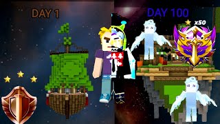 I Spent 100 Days in Blockman Go BedWars [upl. by Lhary256]