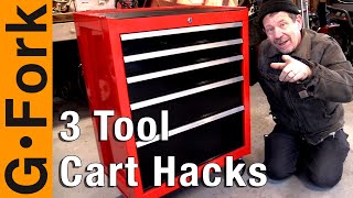 3 Rolling Tool Cart Hacks You Can Do [upl. by Hammock]