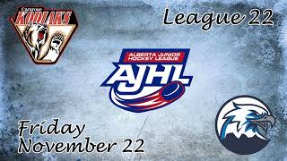 Kodiaks Hilites Gm 22 Camrose Kodiaks  Canmore Eagles November 22 2024 [upl. by Ecila]