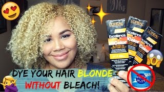 How to dye your hair blonde WITHOUT bleach  Naturally Sade [upl. by Mayes]