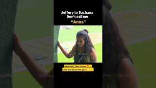 Jeffrey to sachana love track going onJeffrey sachana bigbosstamil season 8 [upl. by Adirehs994]