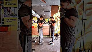 Biceps triceps workout 💪 motivation gymbeastmode motivational fitnessfuel attitude shorts [upl. by Ennairam]