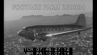 DC3 Douglas Sleeper Transport  25000412  Footage Farm Ltd [upl. by Aekal344]