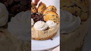 Chocolate Chip Cookie Cheesecake l🍪🍰baking cake dessert cooking cookingvideo cookies food [upl. by Oniotna161]