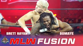 Brett Rayan takes on Bomaye new member with some style  MLW Fusion  mlw mlwfusion prowrestling [upl. by Ehcrop]