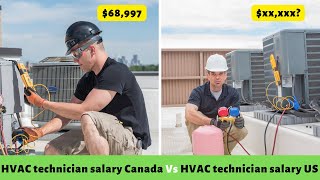 HVAC technician salary Canada Vs HVAC technician salary US [upl. by Jodoin909]