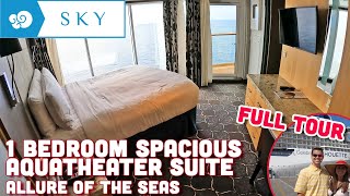 Allure of the Seas  1BR Grand Suite Tour amp Review 4K  Royal Caribbean Cruise [upl. by Aicilev946]