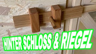 Einfacher Riegel aus Holz  Selber machen  Let´s do it [upl. by Zebe]