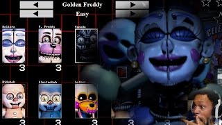 THE GANGS ALL HERE SEND HELP  FNAF Sister Location Custom Night [upl. by O'Driscoll]