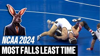 Every Pin from the NCAA Wrestling Tournament 2024 [upl. by Hubing]