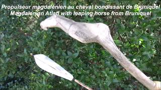 Propulseur magdalénien au cheval bondissant de Bruniquel  Magdalenian Atlatl horse from Bruniquel [upl. by Ivey]