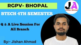 Q amp A Session For 4th Semester Students 😲  RGPV 4th Semester Students [upl. by Neffets]