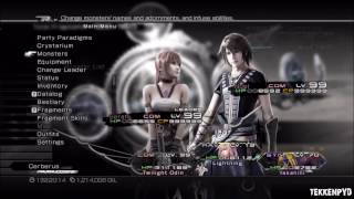 FFXIII2 TWILIGHT ODIN INFUSION BUILD [upl. by Eekcaj718]