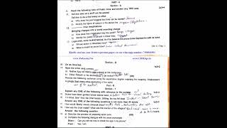 12th English 2nd Mid Term Test 2022 Original Question Paper [upl. by Donna]