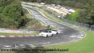 Almost crash BMW M3 and Porsch GT3 RS Nordschleife Nurburgringmpg [upl. by Dadelos175]