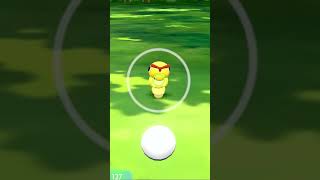 Shiny Caterpie Reaction  Pokemon Lets Go Pikachu amp Eevee 1 pokemon shinypokemon [upl. by Daahsar]