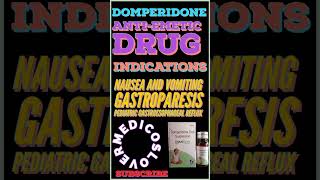 DOMPERIDONE  ANTIEMETIC DRUG [upl. by Nosyarg]