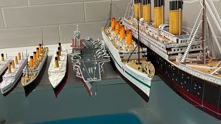 Titanic Britannic RMS Carpathia Aircraft carrier All Ships Review Tested in the Water [upl. by Nayab]