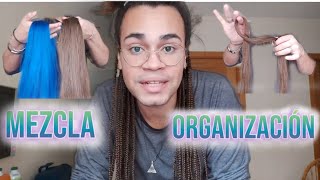 GUIA COMPLETA TRENZAS AFRICANAS MEZCLA Y ORGANIZACIÓN ANTES DEL TRENZADO [upl. by Aiblis]