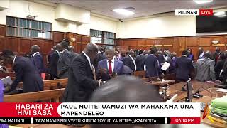 K24 TV LIVE Gachagua In Court [upl. by Lebna794]