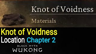 Black Myth Wukong  Knot of Voidness Location Chapter 2 [upl. by Pearline]