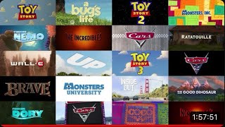 REUPDATED 20 Pixar Movies 2995  2018 At Once [upl. by Stamata599]