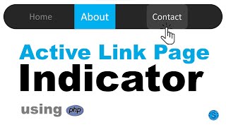 Active nav link indicator using PHP  Active link indicator using PHP [upl. by Alyhc]