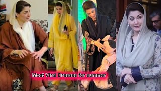 Maryam Nawaz Summer dresses 29 October 2024maryamnawaz cmpunjab [upl. by Kinsler776]