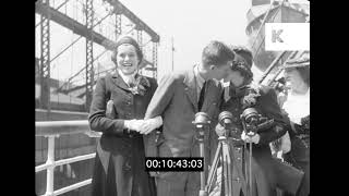 1938 USA Young John F Kennedy Interview With Sisters Rose Kennedy JFK 35mm [upl. by Lad]