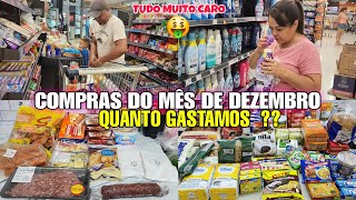 COMPRAS do MÊS de DEZEMBRO 2024🛒Para 4 PESSOAS VLOG no MERCADO QUANTO GASTAMOS [upl. by Kendall]