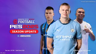 eFOOTBALL PES 2025 MONSTER PATCH FULL UPDATE  PS4 FAT GAMEPLAY [upl. by Latsyrcal95]