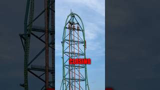 Kingda Ka is CLOSING ❌ kingdaka sixflagsgreatadventure [upl. by Elfstan]