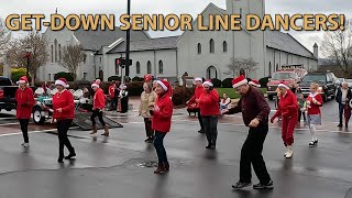 Senior Line Dancers Got It Goin On  Valdese Christmas Parade 2022 [upl. by Boylston228]