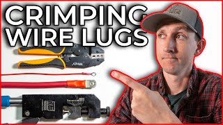 How To Crimp Wire Lugs amp Ring Terminals on 40  22 AWG Wire [upl. by Barr]