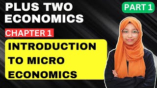 Plus Two EconomicsChapter 1Introduction to micro economics Your Online Teacher [upl. by Kaule]