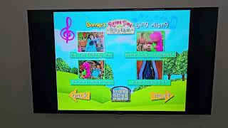 Barneys Rhyme Time Rhythm DVD Menu Walkthrough [upl. by Aivartal]