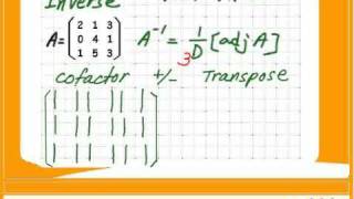 Matrix Inverse 3x3 Part1 [upl. by Aihsenet]