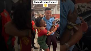 Ronaldo meet ishowspeed💪ishowspeed cristianoronaldo ronaldo ishowspeedshorts mrbeast ytstudio [upl. by Sarena]