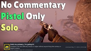 Helldivers 2  Pistol Only Achievement Solo Helldive No Commentary [upl. by Sivrat223]